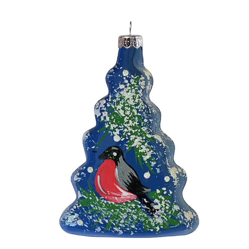 ель с птицей